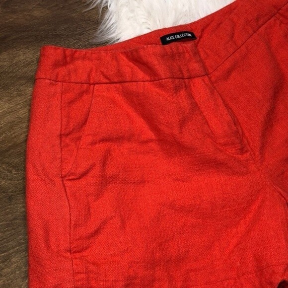Alice Collection size 4 coral scallop hem Preppy shorts - Picture 4 of 6
